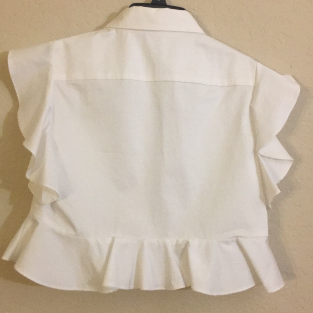 Crop-Top Button-Down Top - Picture 4 of 4